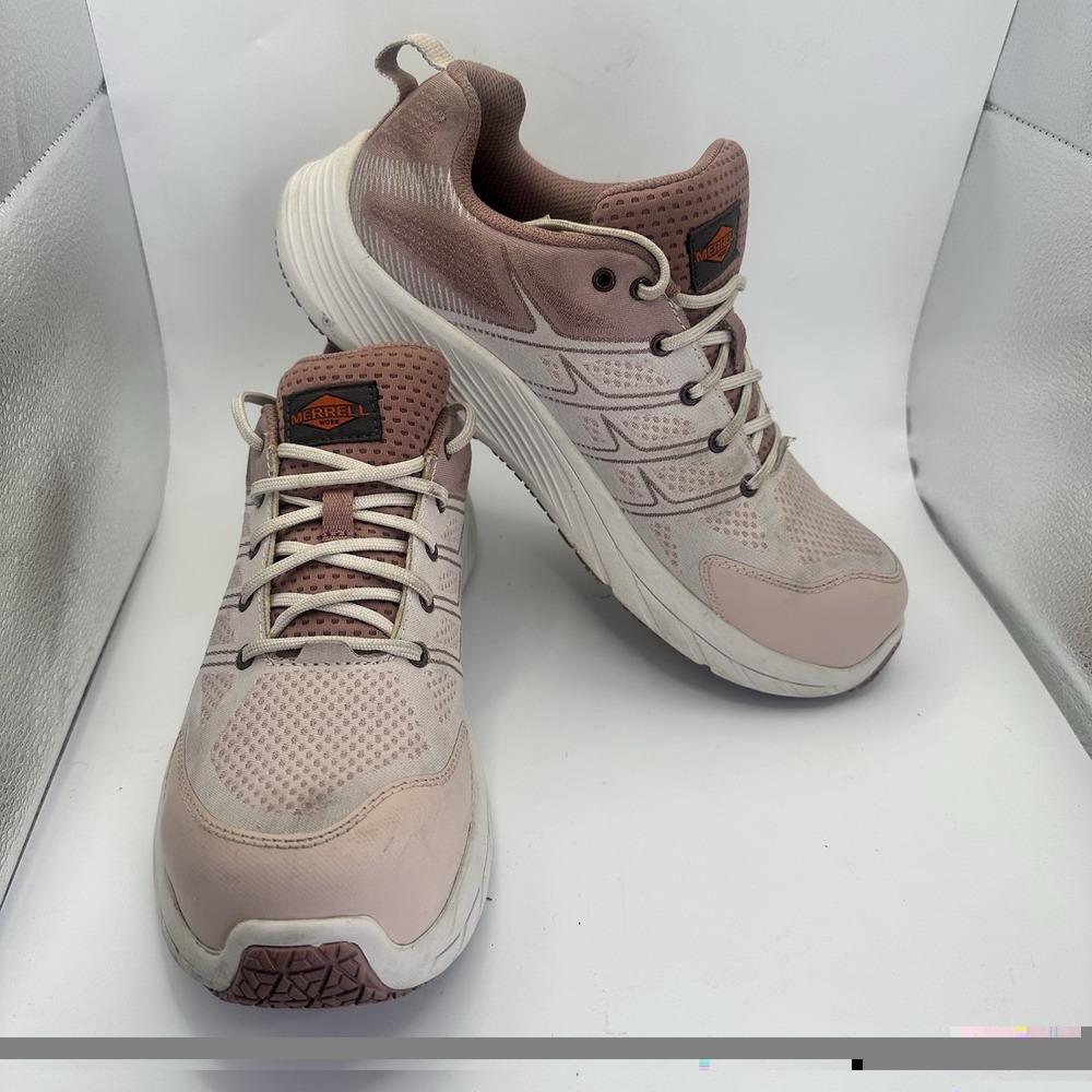 Merrell Womens Moab Flight Pink CF Industrial Comp Toe Work Sneakers Size 10.5 M
